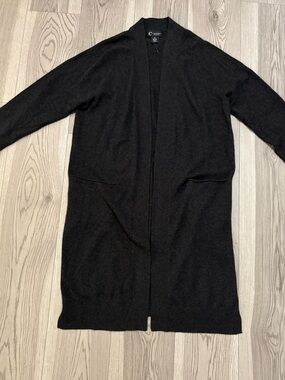 C by Bloomingdale’s 100% Cashmere Long Cardigan Size XL